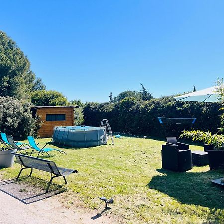 Location T3 Jardin Avec Piscine Villa Meze Luaran gambar