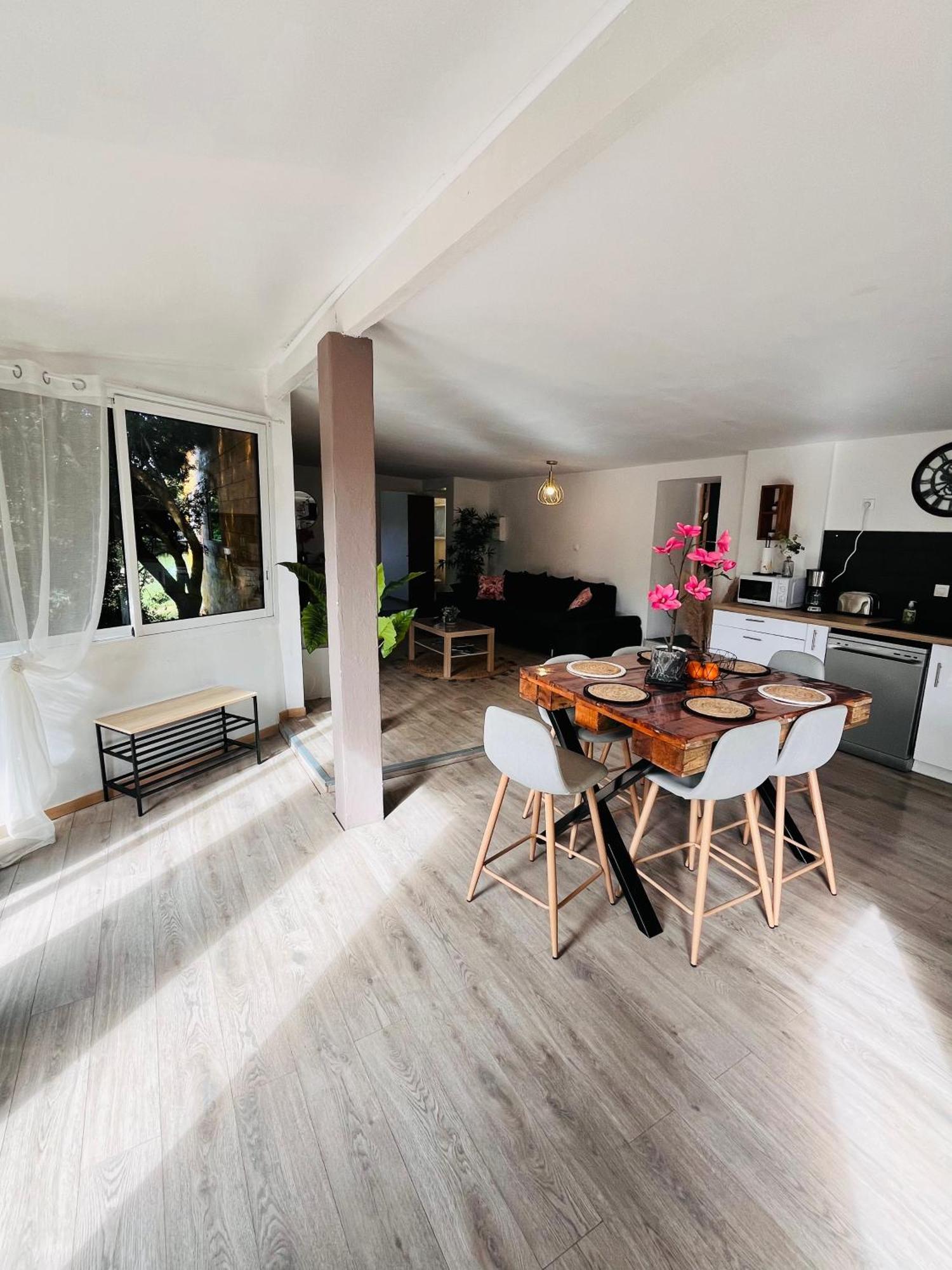Location T3 Jardin Avec Piscine Villa Meze Luaran gambar